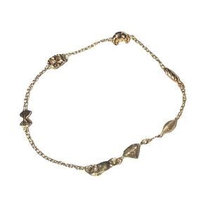 14k Solid Gold Carbs By the Yard Bracelet by Alison Lou